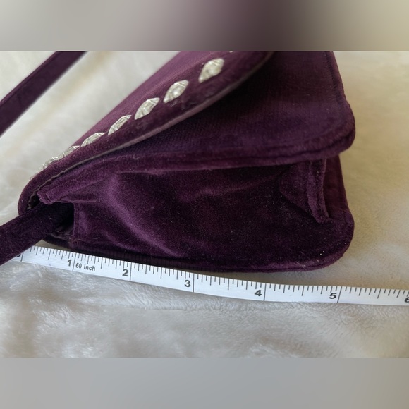 Victoria Secret Purple Velvet Dress Handbag or Clutch Designer - Picture 8 of 12